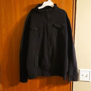 Black full zip apt. 9 cotton mens jacket